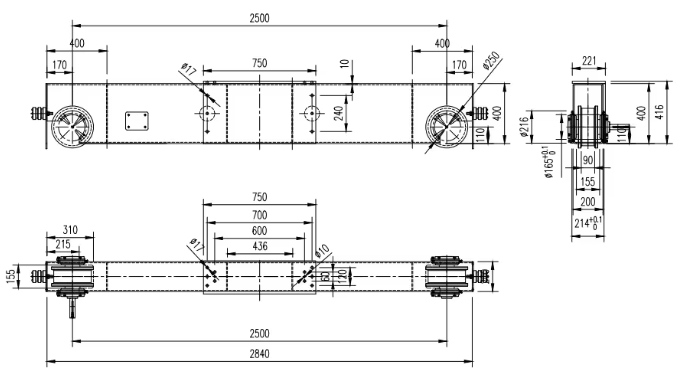 Electric Hoist Overhead Crane with 5t Max Lifting Load and European Type End Carriage for Industrial Use