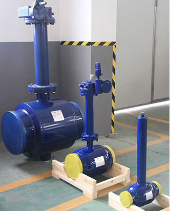 Fully Welded Ball Valve For Gas Oil Water Heating Manual Electric Operation