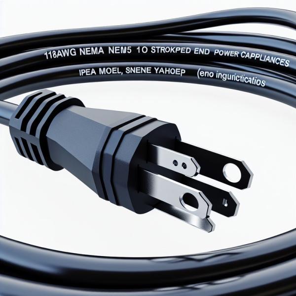 18AWG NEMA 5-15P para cables de alimentación de extremo despojado para aparatos