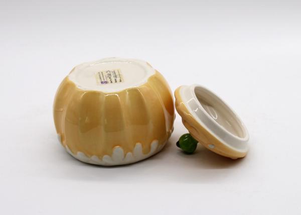 Custom Color Ceramic Kitchen Canisters Ice Cream Bowl Jar / Cookie Jar Summer Design