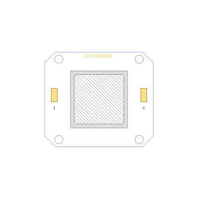 O diodo emissor de luz UV do alto densidade 20W 395nm lasca 10500-12400mW 4046 para curar-se