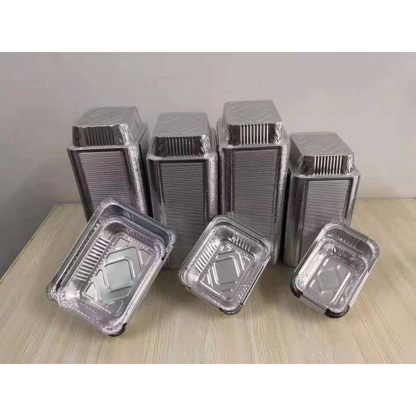 Customized Food-Grade Aluminum Foil Lunch Box for Catering Industry with 24-Hour Guarantee and SGS Tested Quality
