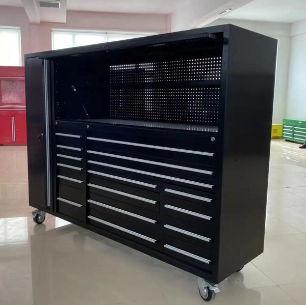 Armário organizador de ferramentas elétricas para armários de garagem de metal de 72 polegadas e caixa de ferramentas de 56 polegadas