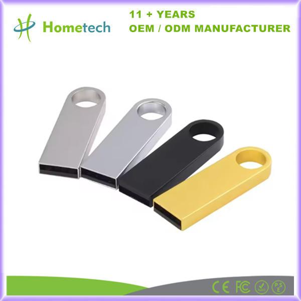 USB 2.0/3.0 Metal Thumb Drive 8GB/16GB/32GB/64GB/128GB Silver/Gold/Rose Gold for Windows Mac OS Linux