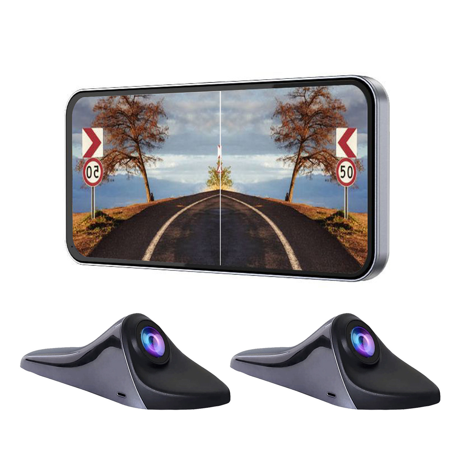 IP67 Waterproof AHD 1080P HD Blind Spot Camera System with 140° Wide-Angle Side View Camera System