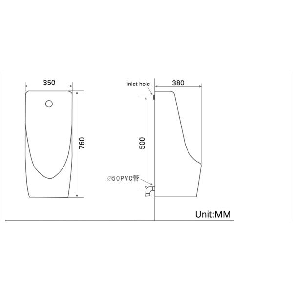 Современная мужская мочевая чаша Мужской мочевой туалет