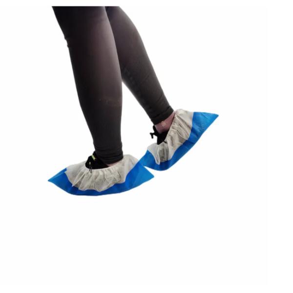 ботинки PE 50gsm PP устранимые покрывают крышки ботинка устранимого Nonwoven выскальзывания ткани устойчивые