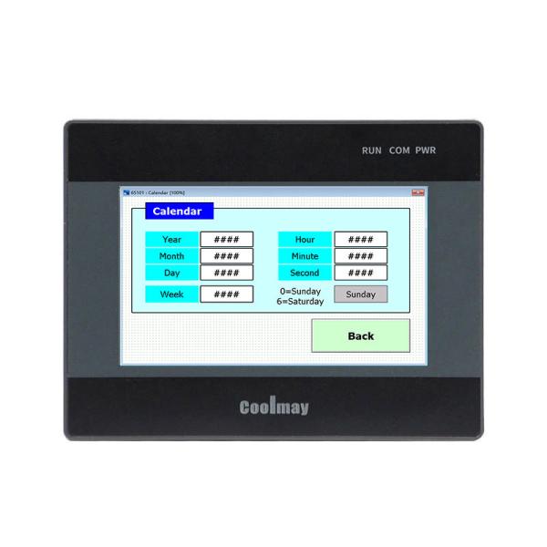 Industrial Automation HMI PLC All In One 7.0 TFT Screen 32bit CPU 408MHz 65536 True Color Touch Screen RS232/RS485 Port485P Compatible FX3G/FX3U/FX3S Temperature analog customization