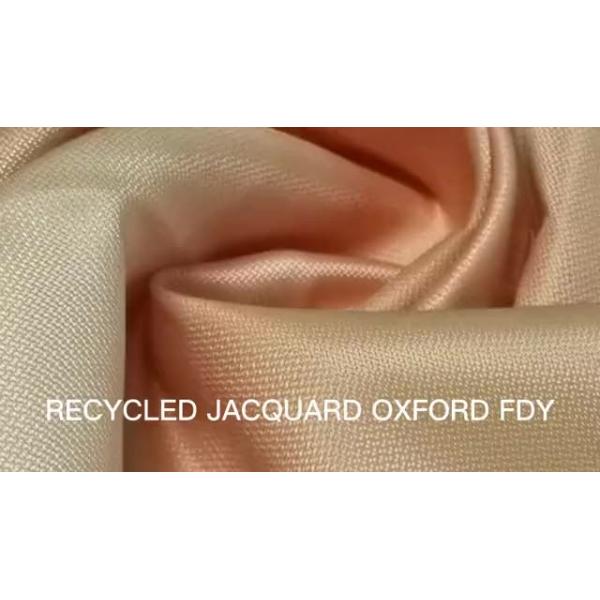 China factory woven oxford fabric dobby jacquard Recycled polyester oxford Fabric