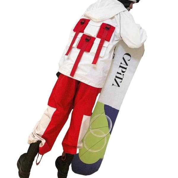 Unisex Ski Suit for Winter Heat-transfer Printing Waterproof Windproof Pants Custom Logo