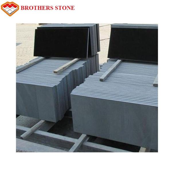 Pollished / Honed Mongolia Black Granite , Floor And Decor Granite Slabs