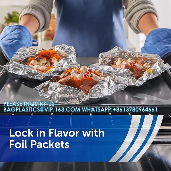 Aluminum Foil Wrap Roll 12 In X 1000 Ft Heavy Duty Commercial And Home Use For Food, BBQ, Grilling, Cooking, Baking