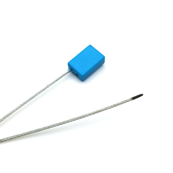 Orange 1.8 mm Cable Diameter Security Wire Seal with 1.53 KN Tensile Strength and Pull Tight Locking Mechanism