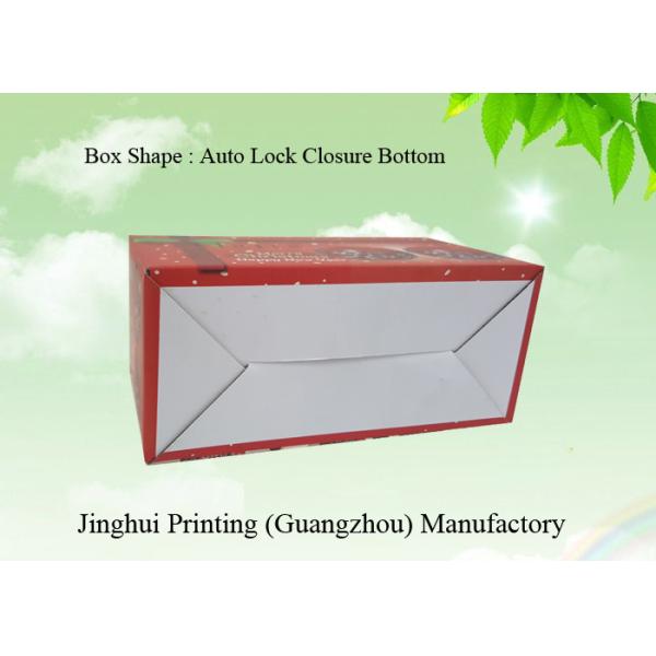 Custom Christmas Gift Box Colorful Auto Lock Paperboard Box Printed E Flute Cardboard Packaging Paper Corrugated Box
