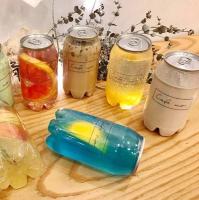 A bebida plástica do animal de estimação 330ml livre de Bpa engarrafa a lata para o vinho Eco do chá de Boba amigável