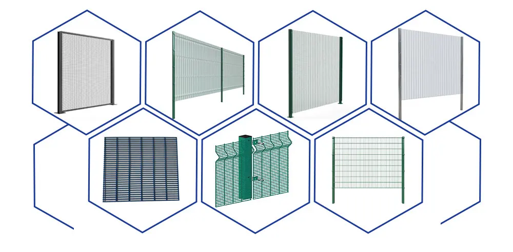 Anti Climb 358 Security Mesh Fence Featuring Tight Mesh Aperture to Prevent Unauthorized Access and Enhance Site Security