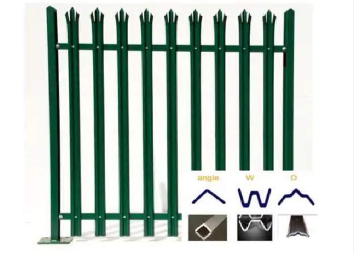 Cold Rolled Durable Steel Palisade Fence With Enhanced Security Features For High Risk Areas