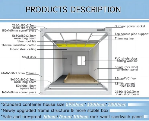 Casa de contenedores Roofing de metal máquina de formación de rollos seguro a prueba de fuego