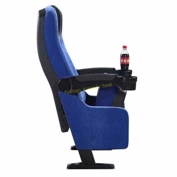 Leather Fabric Movable ABS Armrest Movie Theater Seats / Cinema Chair