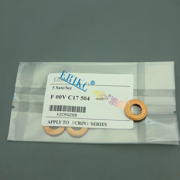 F 00V C17 504 liseron 7.1*15*2mm oil common rail injector copper washer , For BOS fuel injector copper gasket washer