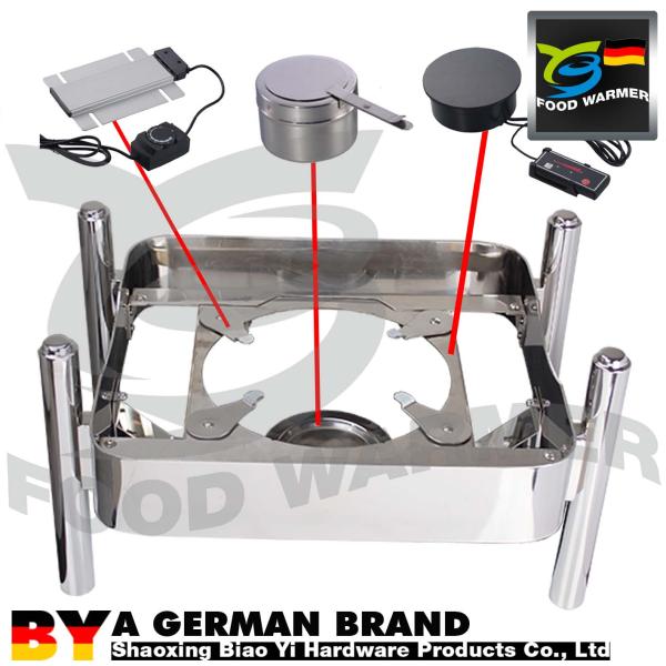 блюдо нержавеющей стали 370кс370кс140мм ссаживая с уникальным шарниром Мачаникал для плитаа индукции