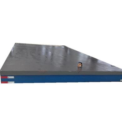 Tipo oco dureza da superfície da sucata HB170-240 da mão das placas de cama do ferro fundido