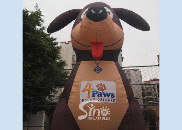 5 meters high lovely large outdoor puppy inflatable dog for advertising decoration