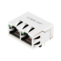 Porto 1000 magnético de Tab Up 1X2 da base-T de Jack dos ethernet 0826-1X2T-HS-F