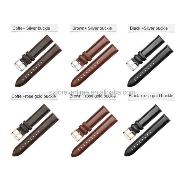 24mm Genuine Leather Watch Strap