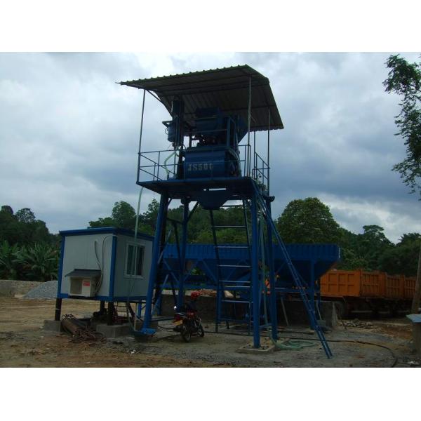 HZS25 Fully Automatic Concrete Batching Plant For Road Maintenance