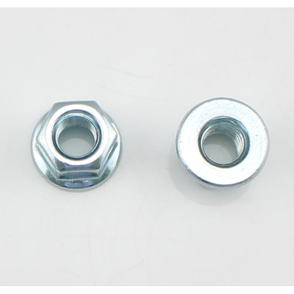 Metric Metal Stainless Steel Flange Nuts Non Slip Hexagon Flange Nut