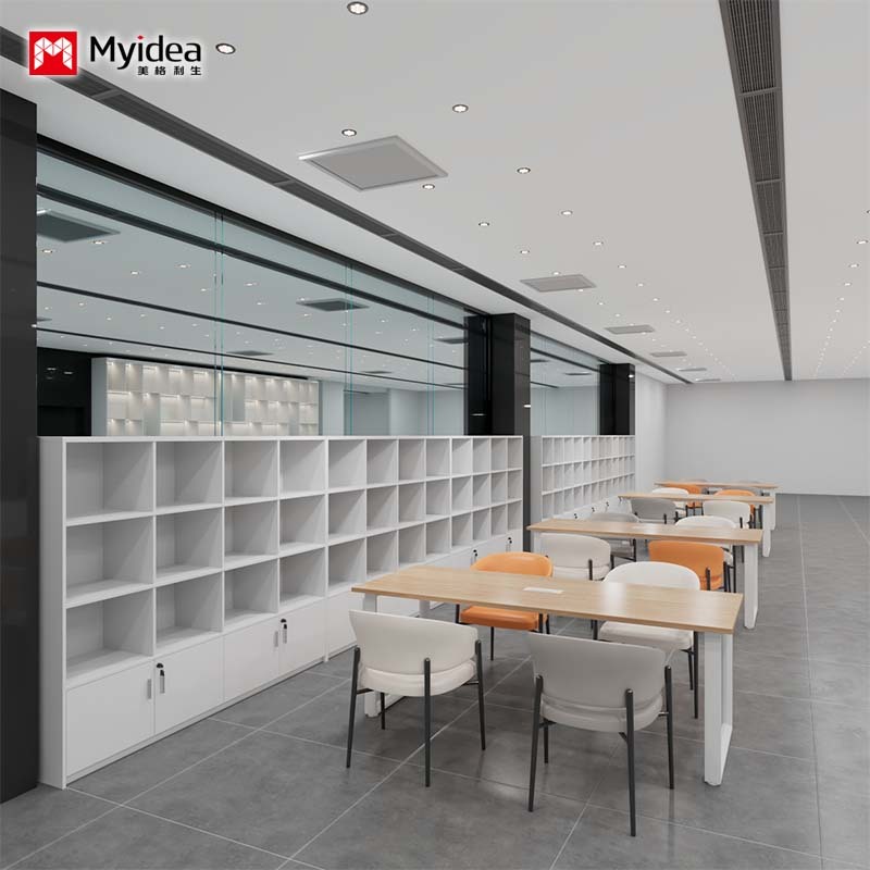 Multi-Purpose Library & Cafe Table – Perfect for Quiet Reading, Casual Meetings, and Laptop Workstations.