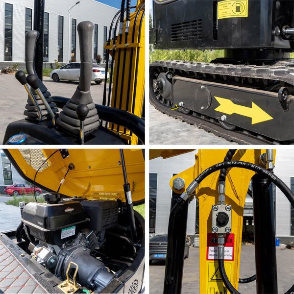 1000kg HT-10CZ Mini Excavator Optional BRIGGS STRATTON YANMAR Engine For Versatile