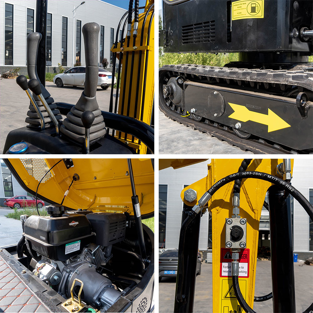 Экскаватор качания 1000kg заграждения Hightop небольшой мини с раскрытой задней стороной обложки