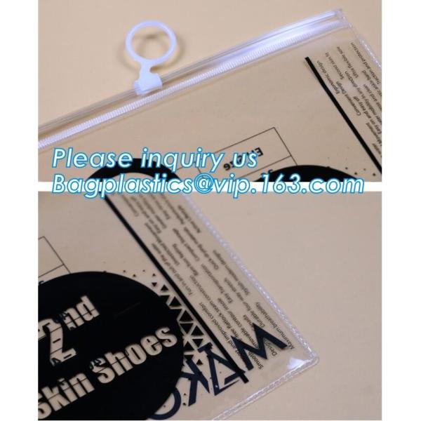 Zip lockkk Zipper Slider Bags Heavy Duty, MultiFunctional clear zipper slider pvc bikini packing swimming bag, frosted swim