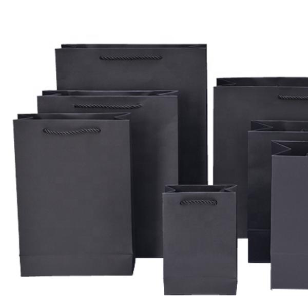 Customized Black Jewelry Paper bags