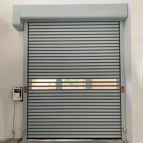 Aluminum Alloy Rigid Industrial High Speed Door Waterproof Electrically Controlled