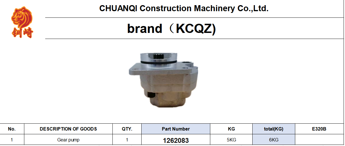 E320B Excavator Gear Pump , A8VO07 Hydraulic Pump 1262083 Drawing Available