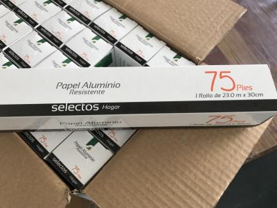 Certificação descartável de FDA do produto comestível da pureza do rolo 99,9% do papel de envolvimento da folha de prata
