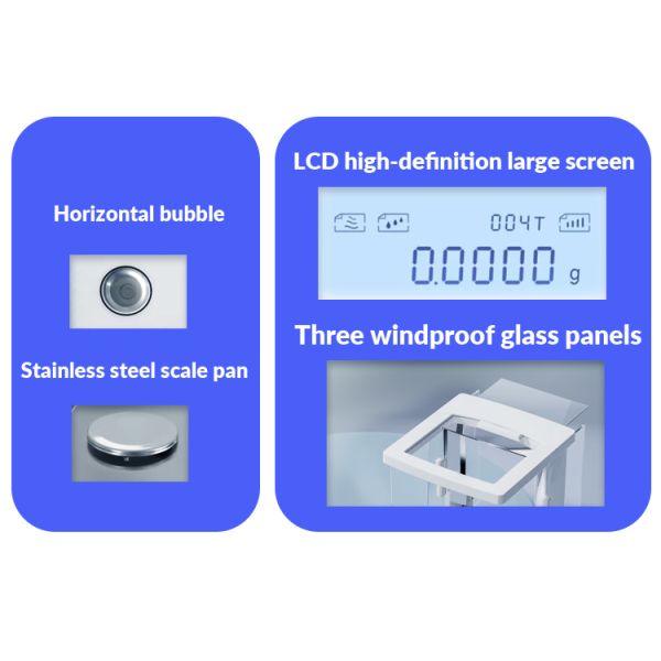 Laboratory 0.01g Analytical Balance Scale  External Calibration 600g 1000g 2000g 3000g Capacity Analytical Balance