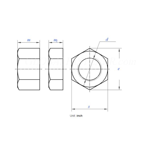 M6 M8 Carbon Steel Hexagon Thin Nuts M12 Stainless Steel Hex Flat Jam Nut DIN439