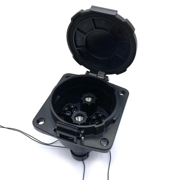CHAdeMO EV Socket Inlet 125A/150A/200A DC Socket de Carregador Rápido Para Japão Carro elétrico