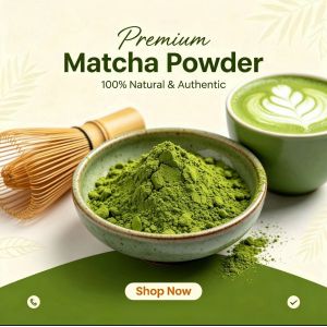 Umami Rich Ceremonial Decaf Pure Matcha Powder Organic Gourmet Tea Blend Relaxation