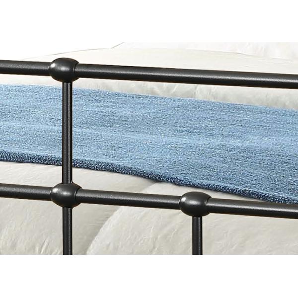 Stylish OEM Industrial Double Bed With Sturdy Headboard Footrest