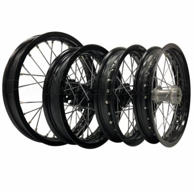 Black Aluminum Motorcycle Wheel Rim Set for KX 65 Front Rim Size 1.60x14 Long-Lasting