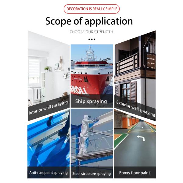 995 Electric Putty Gypsum Fireproof Waterproofing Materials Airless Paint Sprayer with Piston Pump Boost Your Efficiency