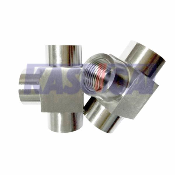 High Pressure SS Fittings , Forged Stainless Steel Socket Weld Coupling SW