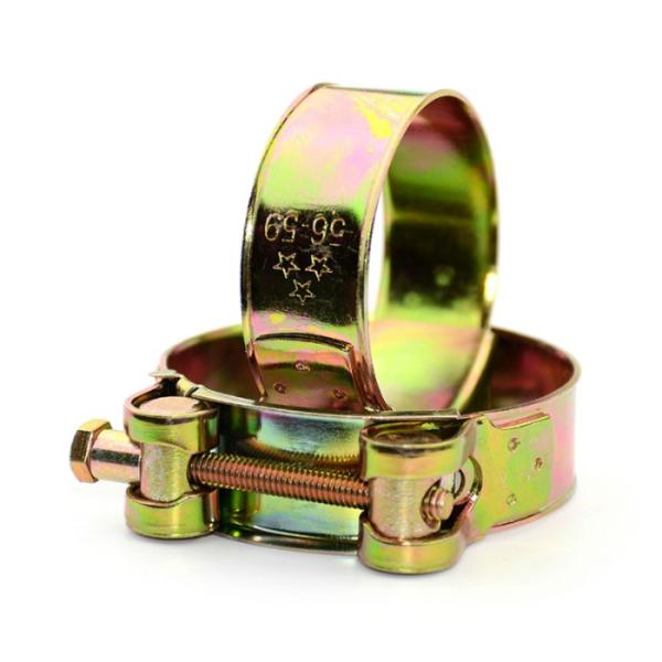 Powerful Hose Clamp 52mm Alloy Steel Fasteners