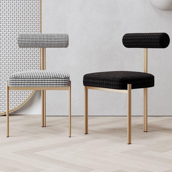 Stackable Ultra Modern Dining Chairs Restaurant Dining Chair 125mm Back Height