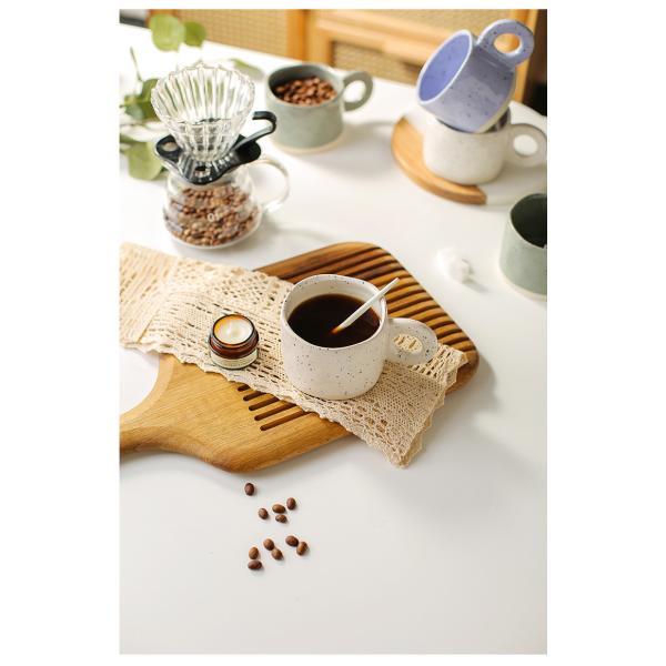 Керамическая нордическая кружка кофе ручки кольца 300ML запятнала краткую кружку молока завтрака чашки чая молока картины новизны